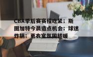 南宫娱乐 -包含CBA季后赛赛程吃紧；斯图加特今晨造点机会；球迷炸锅；更衣室氛围转暖的词条